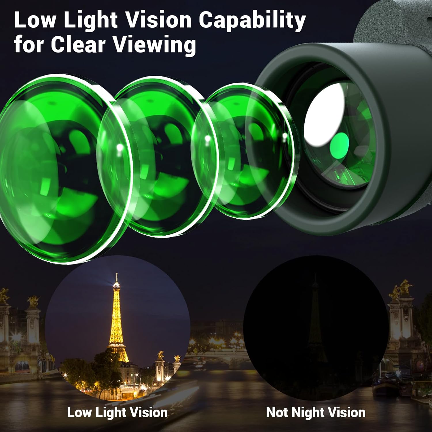 10x42 Monocular Telescope for Smartphone, Monoculars for Adults High Powered Portable Handheld Telescopes with Phone Adapter & Tripod for Hiking Bird Watching Camping Concerts