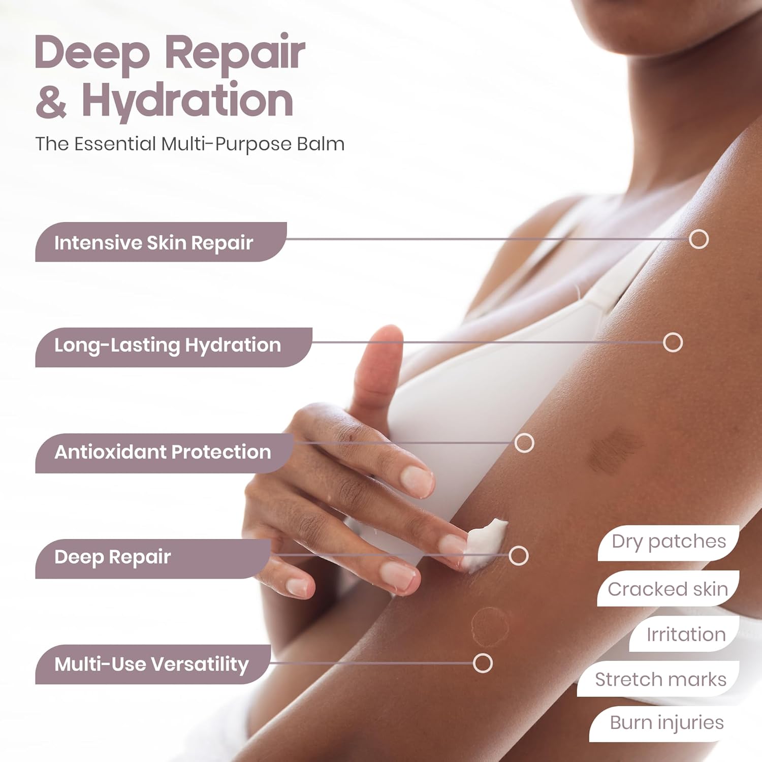 IKI Gaman Repair Face Balm - Intensive Skin Repair with Emu Oil, Camellia Oil & Vitamin E - Soothes Burns, Scars & Irritation - Body Moisturizer & Healing - Natural & Safe for Sensitive Skin - Image 3