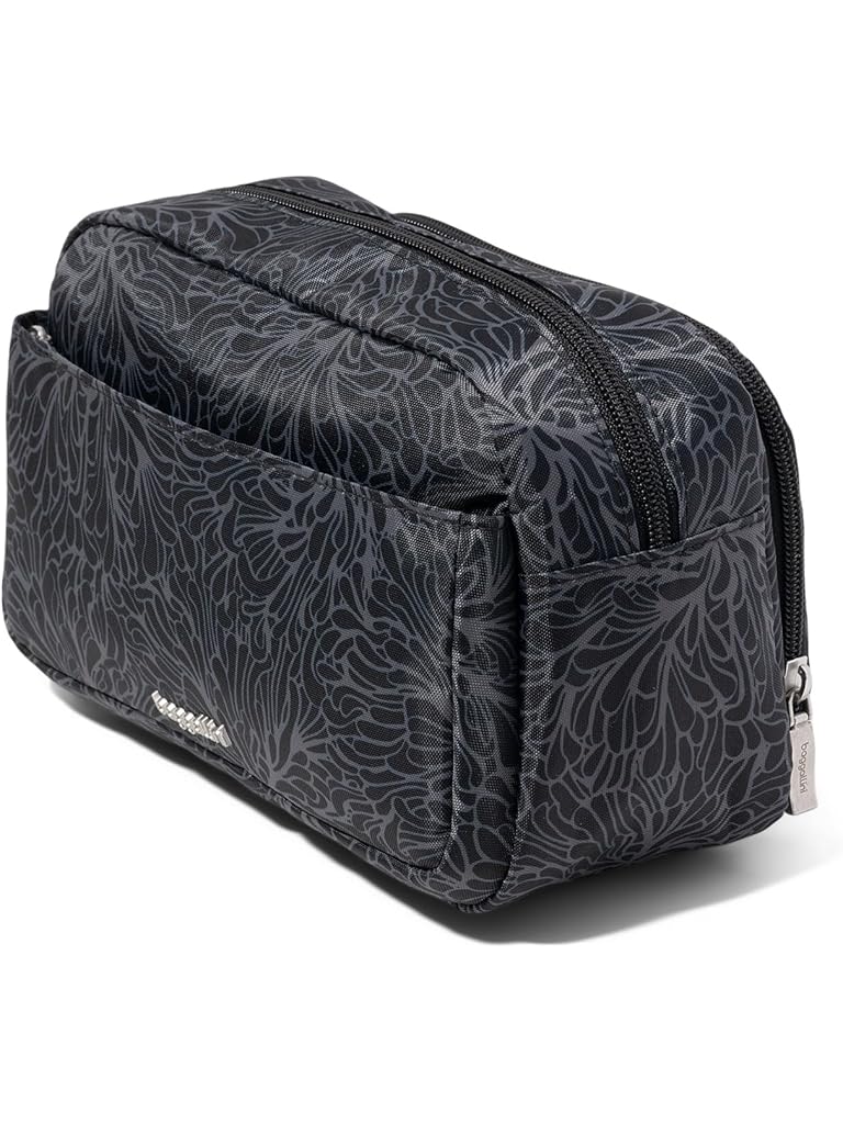 Navy Baggallini Pocket Cosmetic With Brush Organization