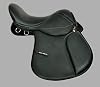 Synthetic Leather General Purpose Comfortable Horse Saddle 16 Inch Cushioned Seat Black