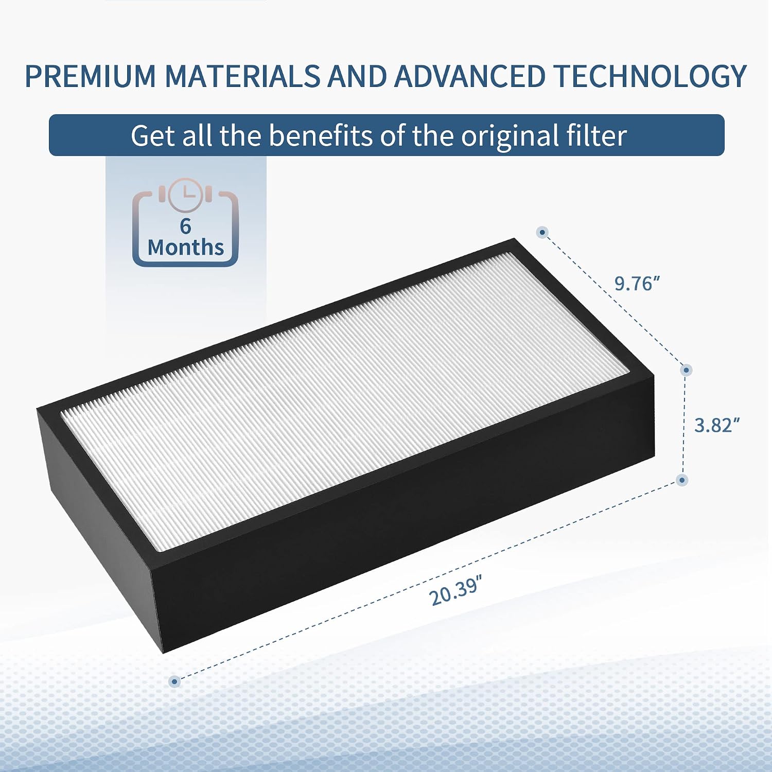 400 Series Replacement Filter Compatible with Blueair Classic 400 Series Air Purif-ier Models 401 402 403 405 410 410B 450E 455EB 480i, Pre-Filter, H13 HE-PA and Activated Carbon, Pack of 2