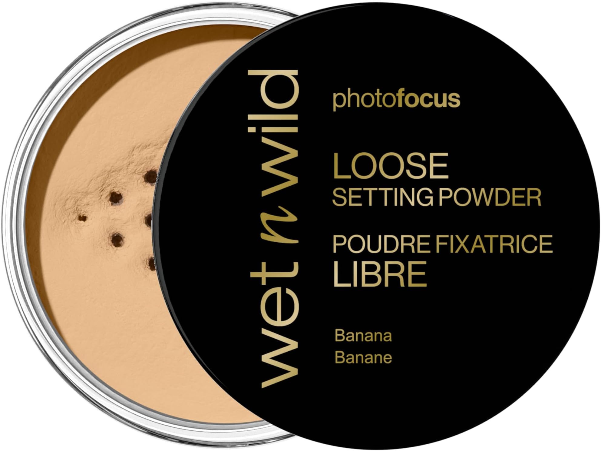 Photo Focus Loose Setting Powder, Silky Weightless Setting Powder to Set, Mattify, Absorb Oil and Bake, Soft-Focus Effect, Banana Shade, 20g