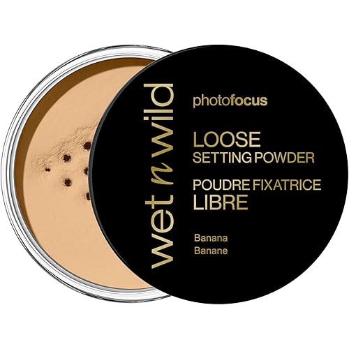 wet n wild Photo Focus Loose Baking Setting Powder, Highlighter Makeup, Suitable for All Skin Tones - Banana