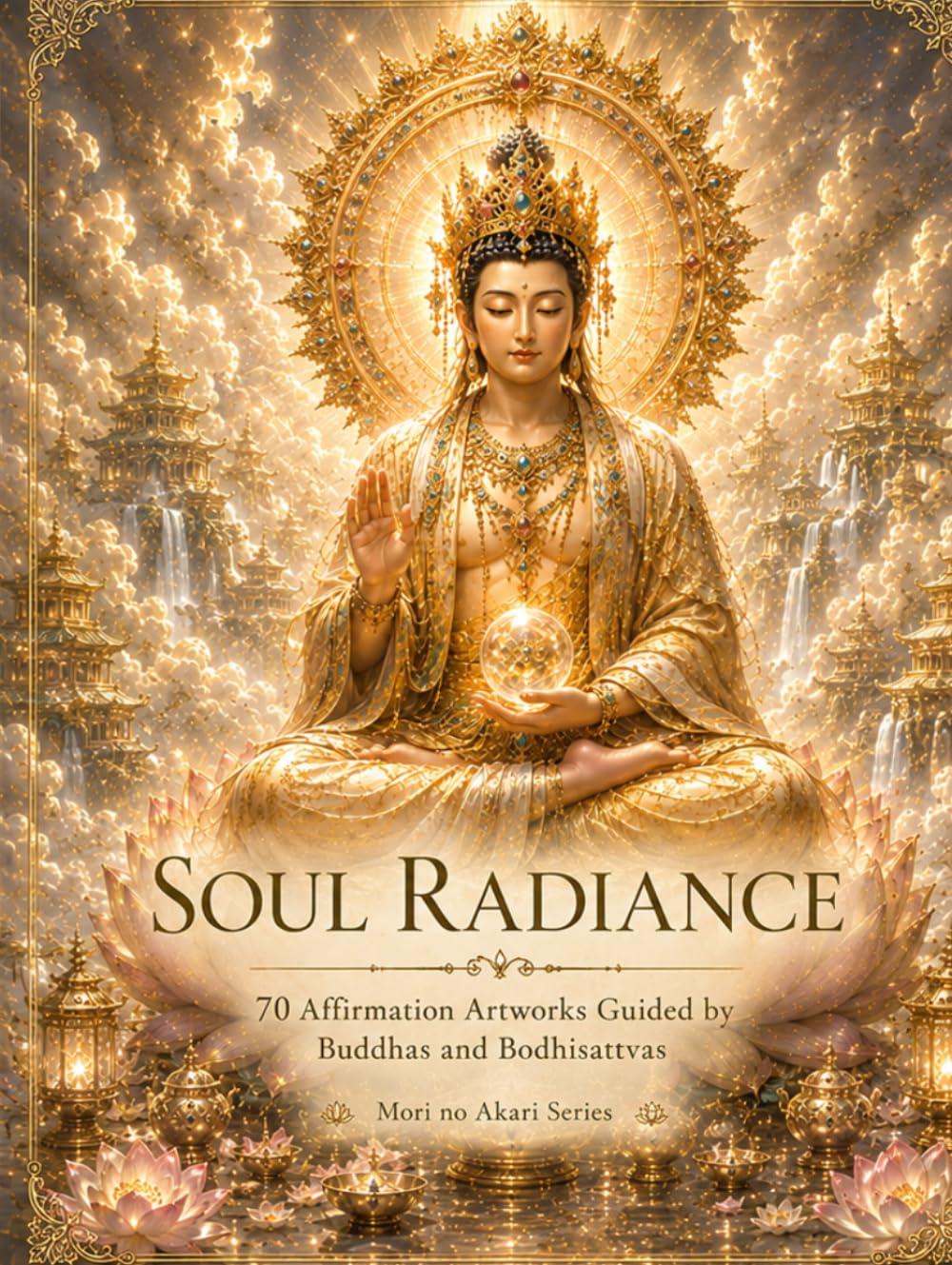 SOUL RADIANCE: 70 Affirmation Artworks Guided by Buddhas and Bodhisattvas: Sacred Wisdom, Words of Comfort, and Spiritual Encouragement for Inner Peace (Mori no Akari Affirmation Art Book Series)