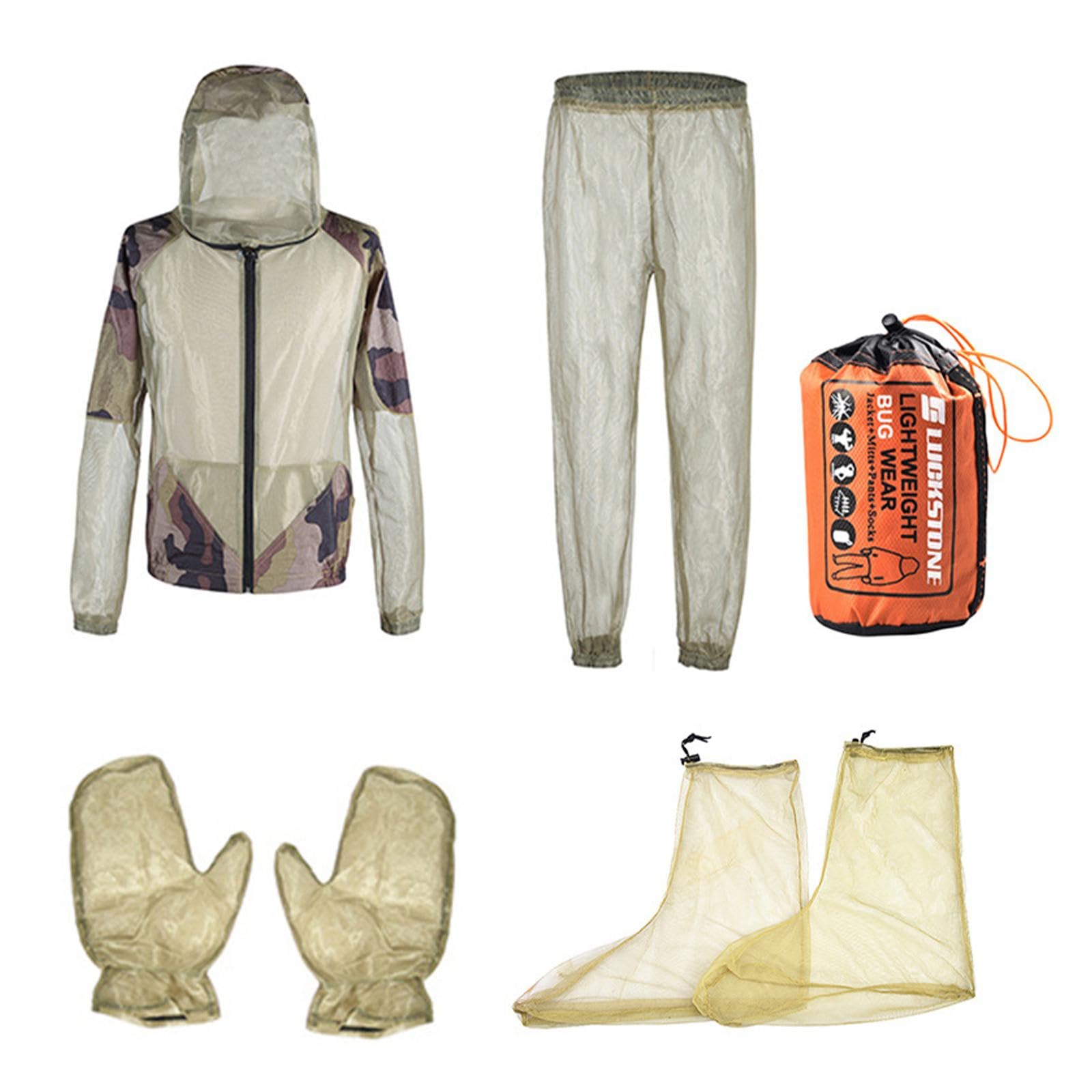 Chaqueta de malla con capucha y ropa de red con cremallera desmontable 8