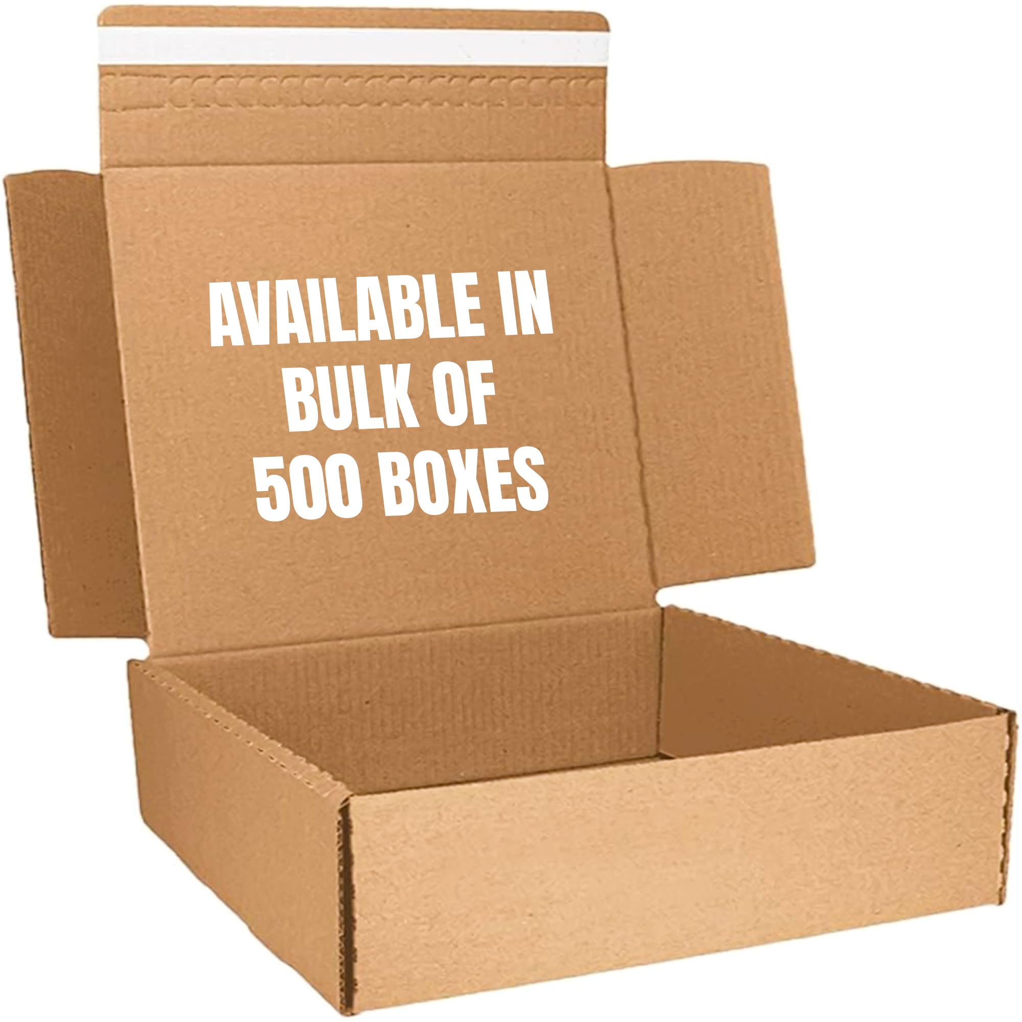 Venuscello® 1 x Large Letter Cardboard Boxes 15.5 x 12.5 x 5 Inch Peel & Seal Corrugated Shipping Boxes for Parcels E-Commerce Gifts Postal Packaging