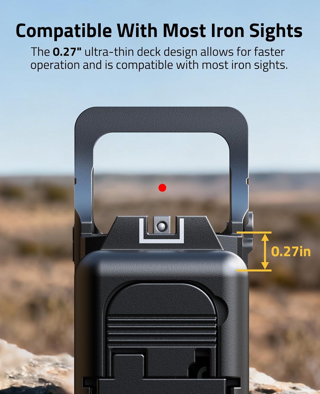 CVLIFE WildHawk X Z03 Solar Red Dot for RMS/RMSC, Multi-Reticle 2MOA & 32MOA Circle Pistol Sight, 3500G Shockproof Motion Awake Handgun Red Dot, Multi-Coating lens, with Adapter for RMR/MOS/Picatinny.