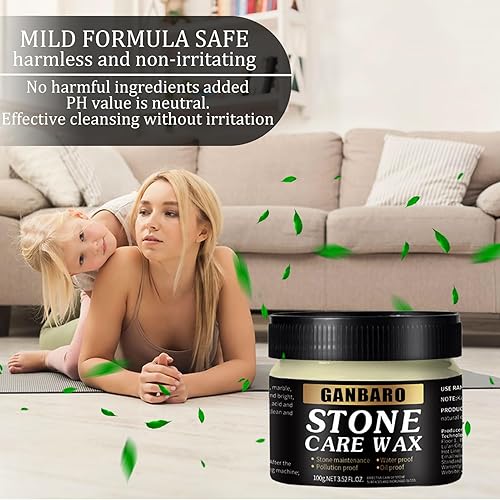 Miniatura 3 de Limpiador de granito y cera para el cuidado del esmalte  Restaura el brillo y nutre las superficies de piedra  Adecuado para encimeras de granito y