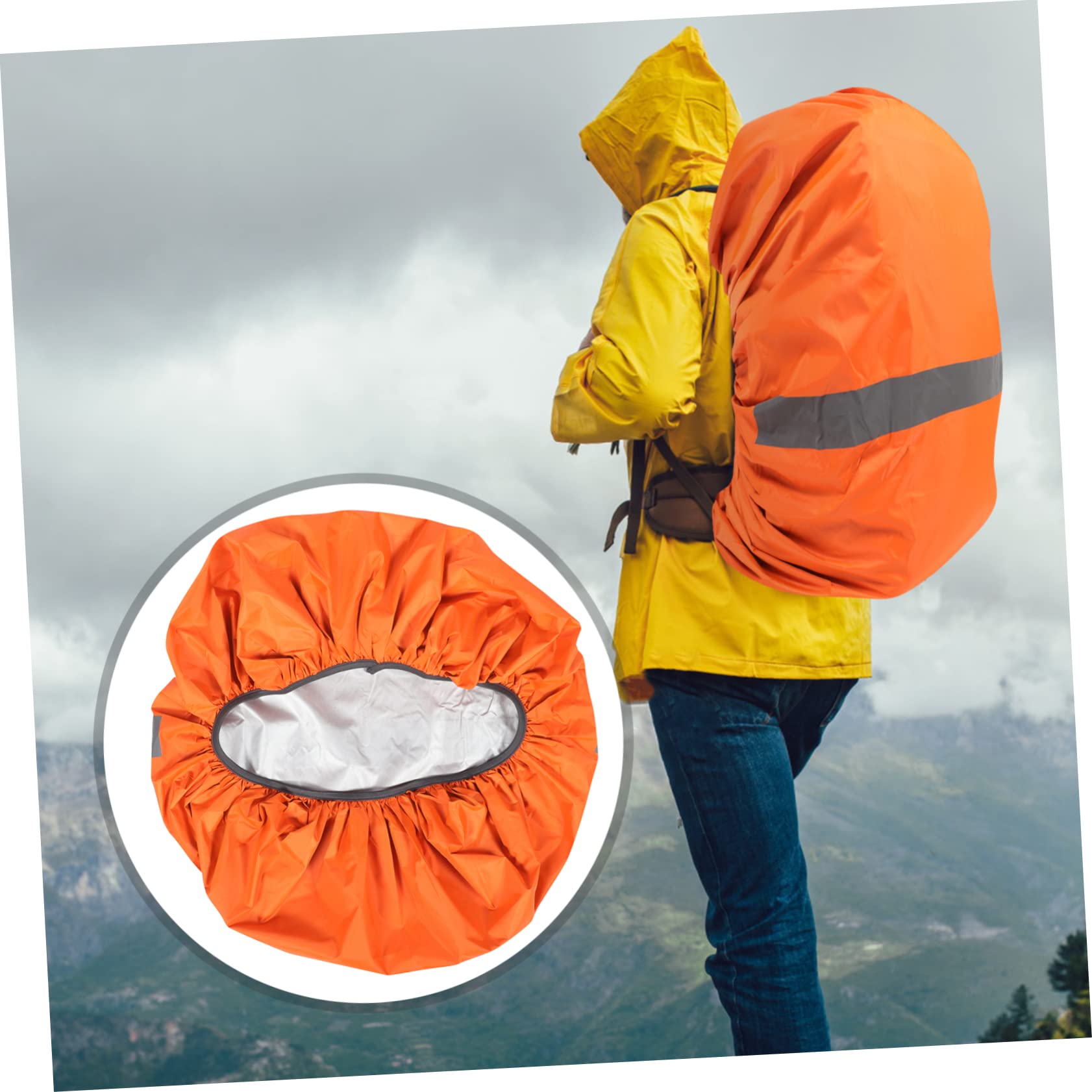 TOYANDONA Cubierta con Reflectantes Protección Camping y Senderismo Saco de Lluvia de Profesional