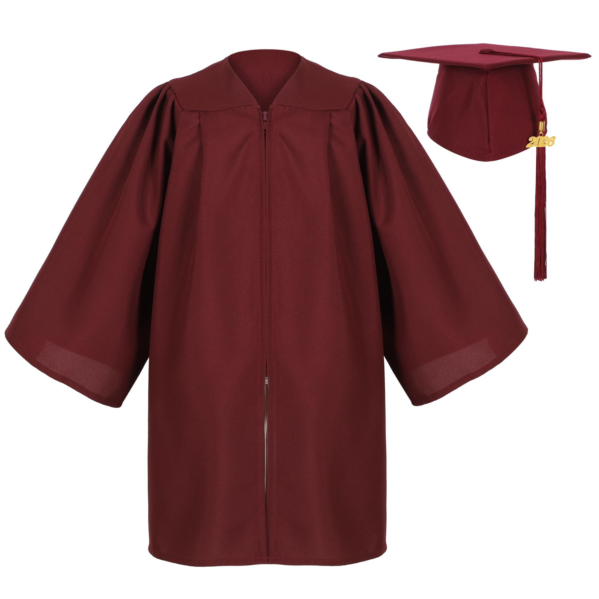 Matte Kindergarten Preschool Graduation Gown Cap 2026