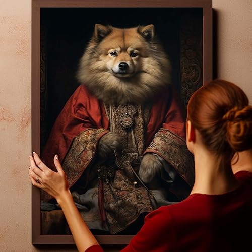 Miniatura 24 de Thuan Chow Chow Retrato de mascota con disfraz real de perro en un disfraz retrato de perro con vestimenta Retrato medieval de mascota retrato