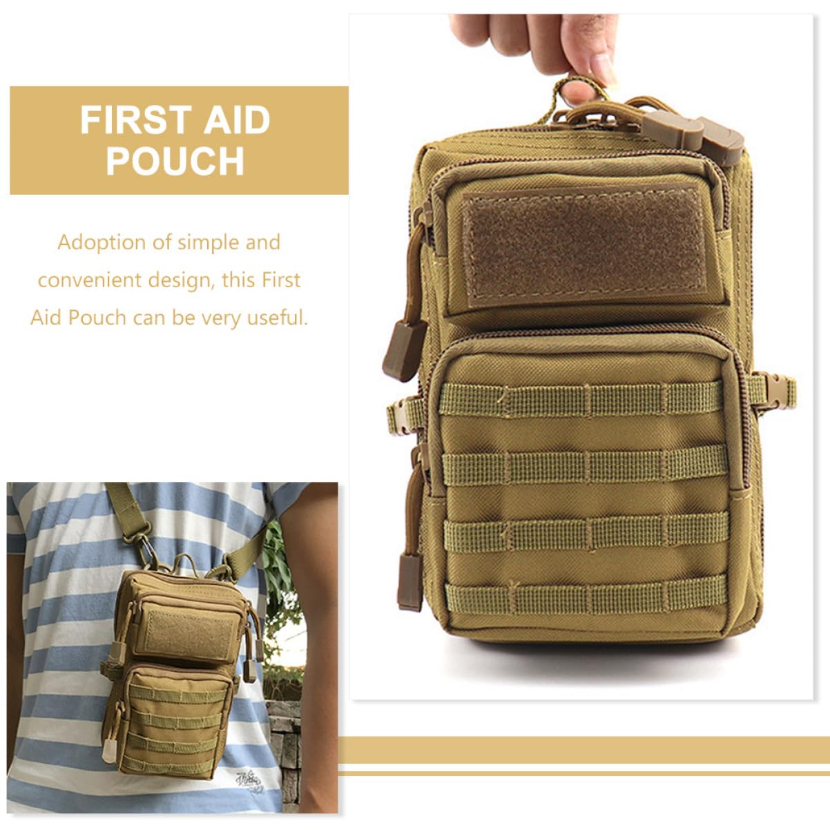 Healifty 2 Pz Borsa Da Campeggio Borsa Per Allattamento Da Viaggio Borsa Di Emergenza Di Primo Soccorso Ahi Marsupio Marsupi Da Donna a Tracolla Poliestere Borsa Di Pelle Viaggiare Campo