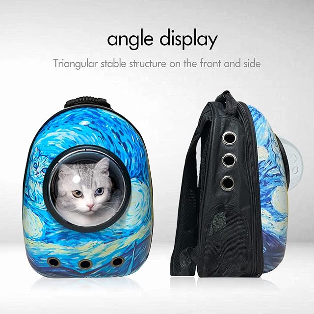 Foto 4 de 7 de PETCUTE Mochila para Transporte de Mascotas,Transpirable Mochila Transportín Perro con Correa de Hombro…