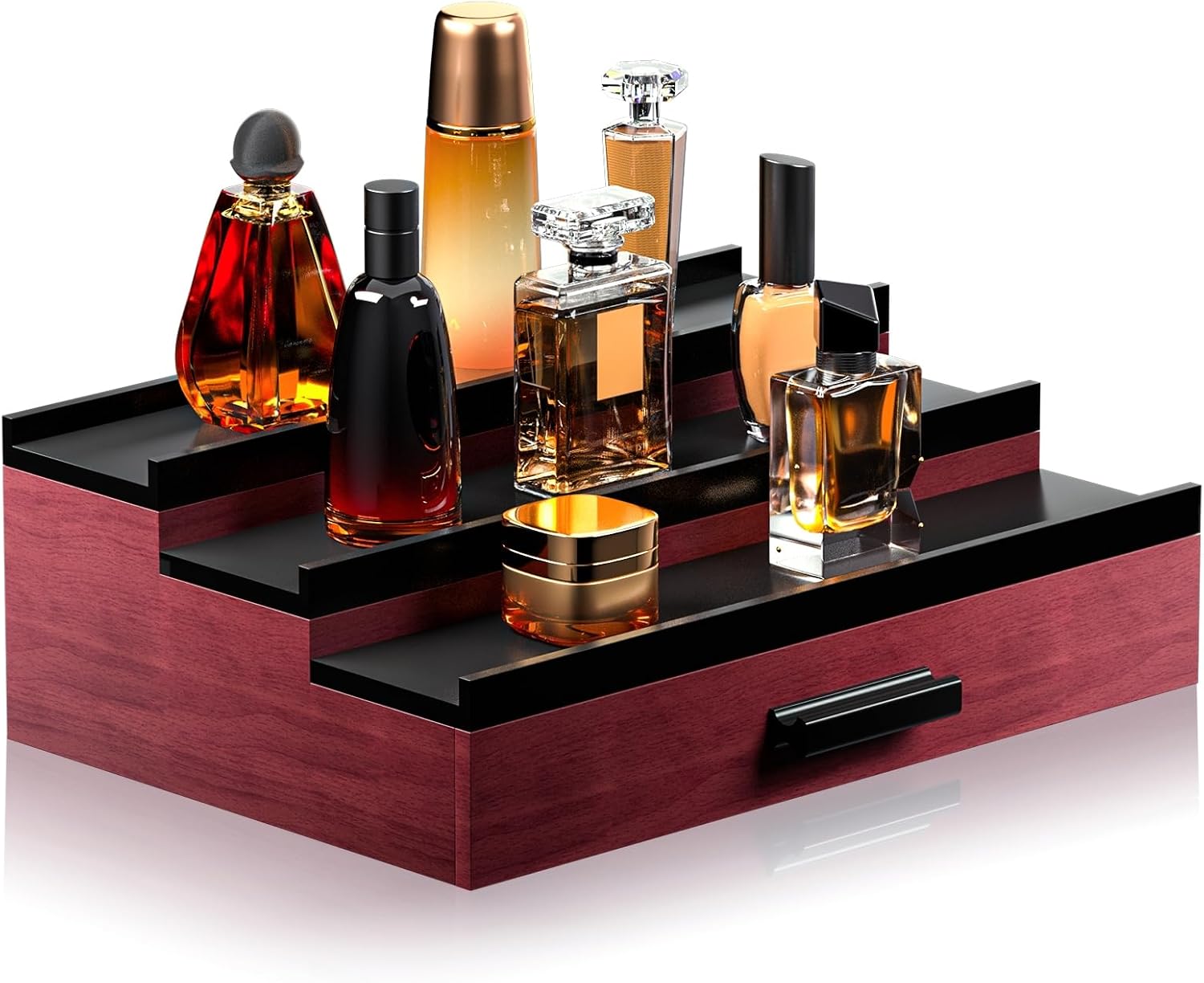 Amazon.com: Sephyroth Wooden Cologne Organizer for Men 3 Tier of ...