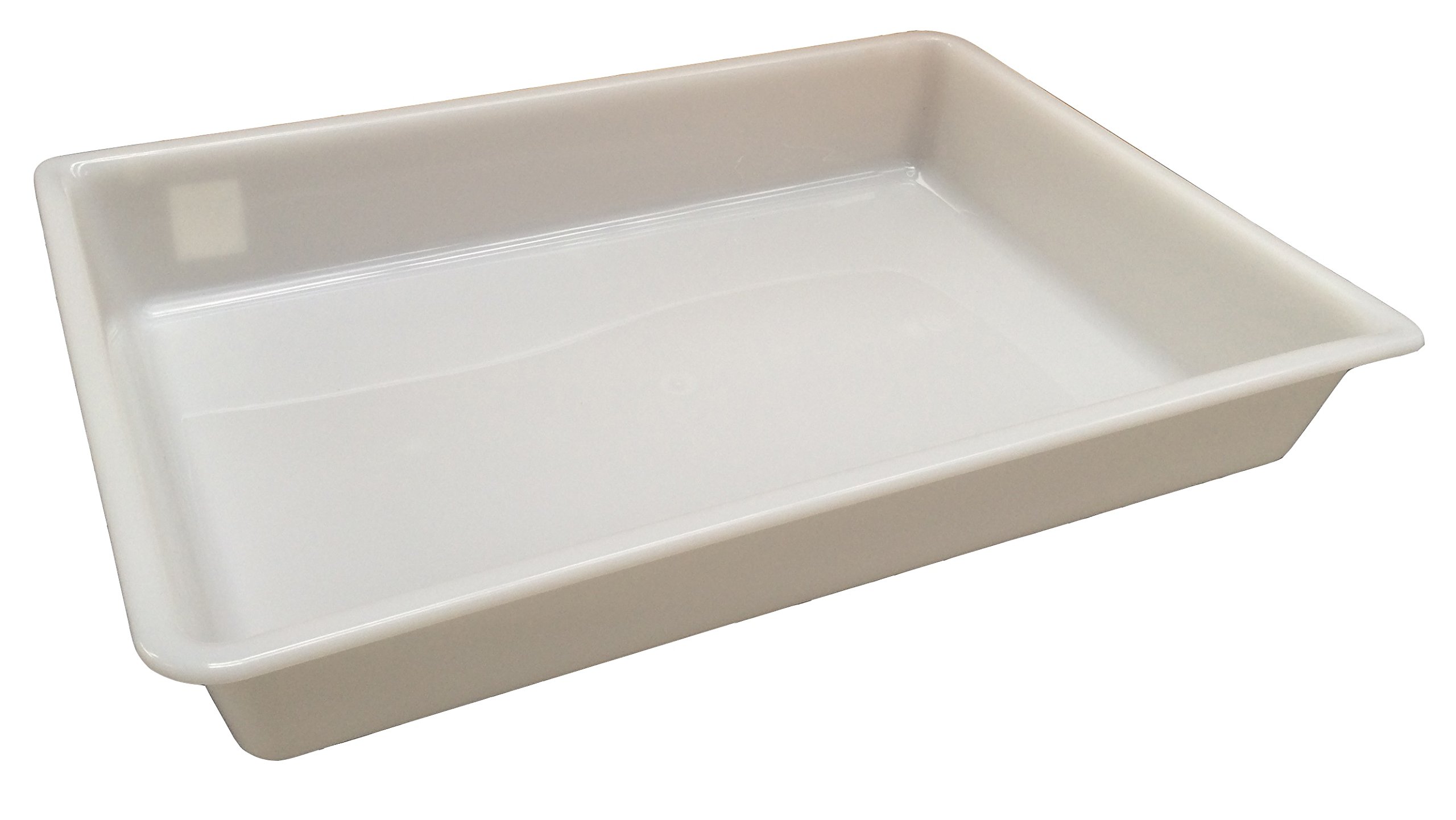 Denox White 12 Litre (L 535 X W 380 X H 85Mm) - Shallow Nesting Food Grade Storage Tray Commercial Display Box (1)