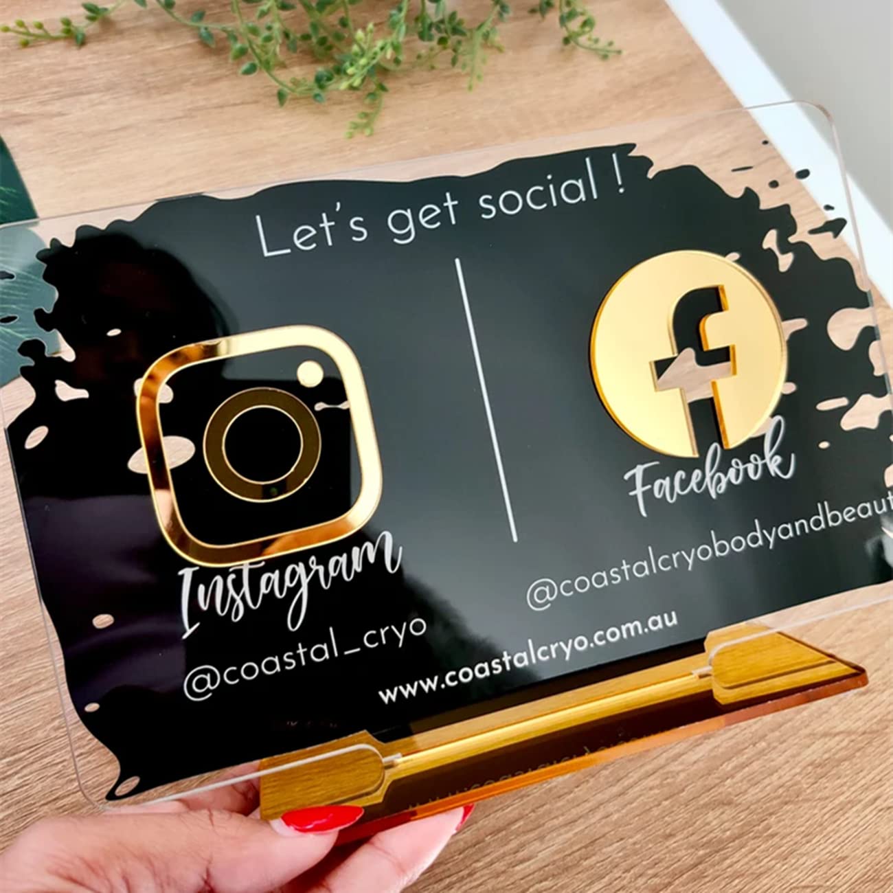 Pahdecor QR-Code Schild – Individuell Bedruckt Mit Acryl-Basis, Für Social Media, Zahlungen (PayPal, Venmo, Cash App), UV-beständig
