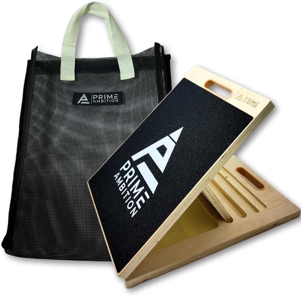 Physical Therapy Slant Board – Collapsible Stretching Wedge for Calf, Achilles, Ankle & Knee Rehab – Portable 5-Angle Incline Board for Recovery & Flexibility Training