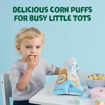 Little Bellies Organic Sweet & Salty Softcorn Toddler Snack (5 x 1.25 oz Individual Packs)