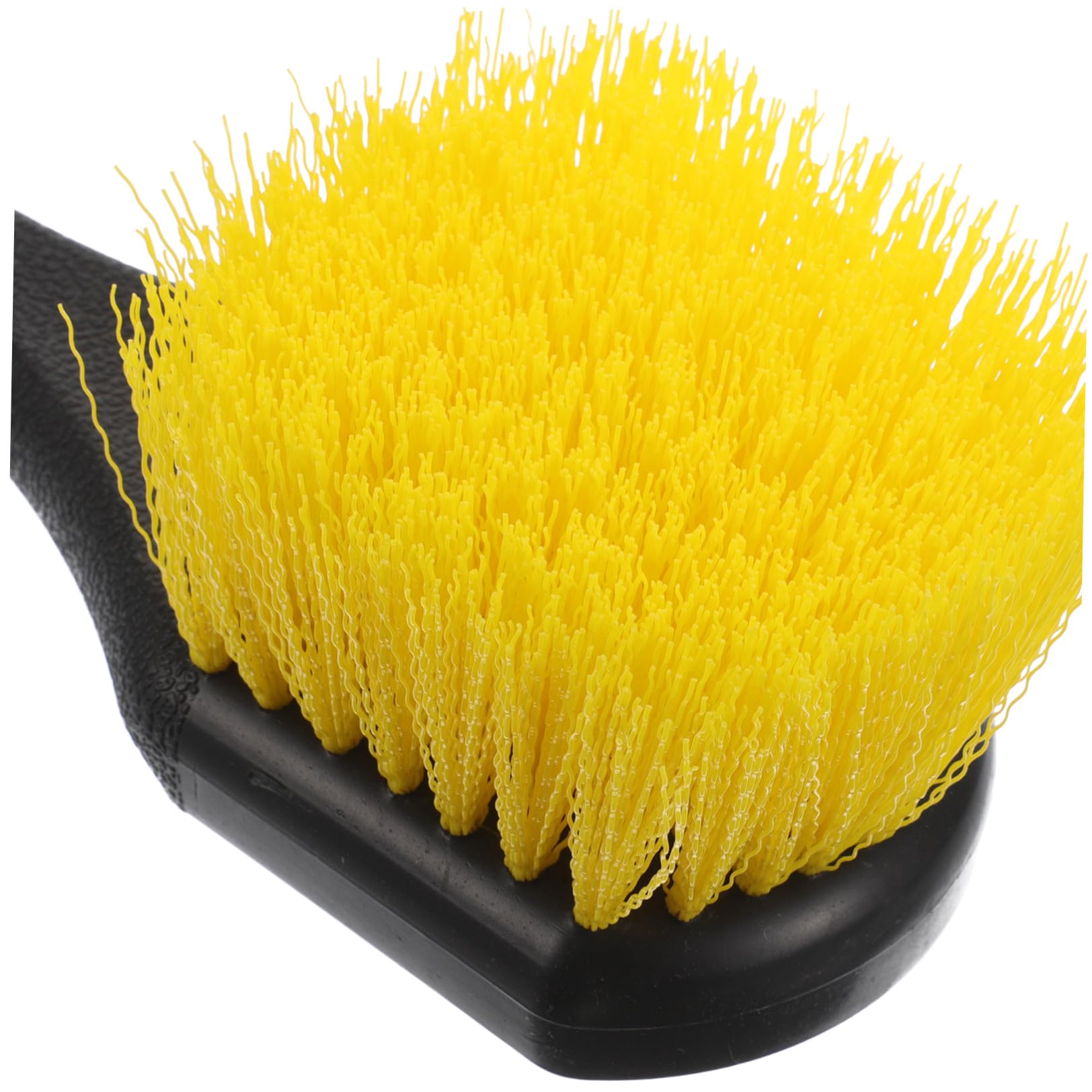 TOPBATHY 4 Pezzi Spazzola per Pulizia Ruote e Pneumatici Manico Lungo | Setole in Nylon, Impugnatura Ergonomica, Uso Doppio per Dettagli e Lavaggio, Adatta a Cerchi e Gomme