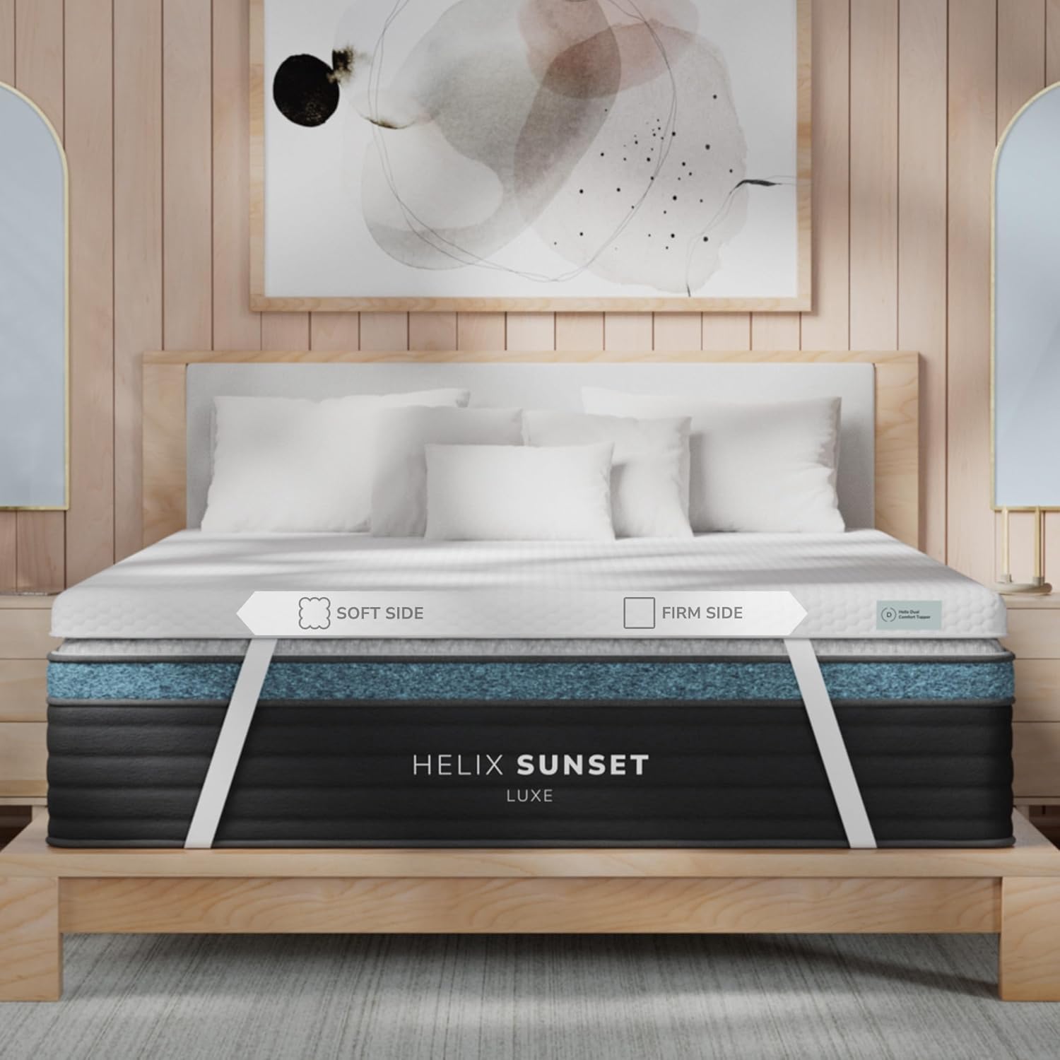 Helix Dual Comfort Mattress Topper with GlacioTex™ - King