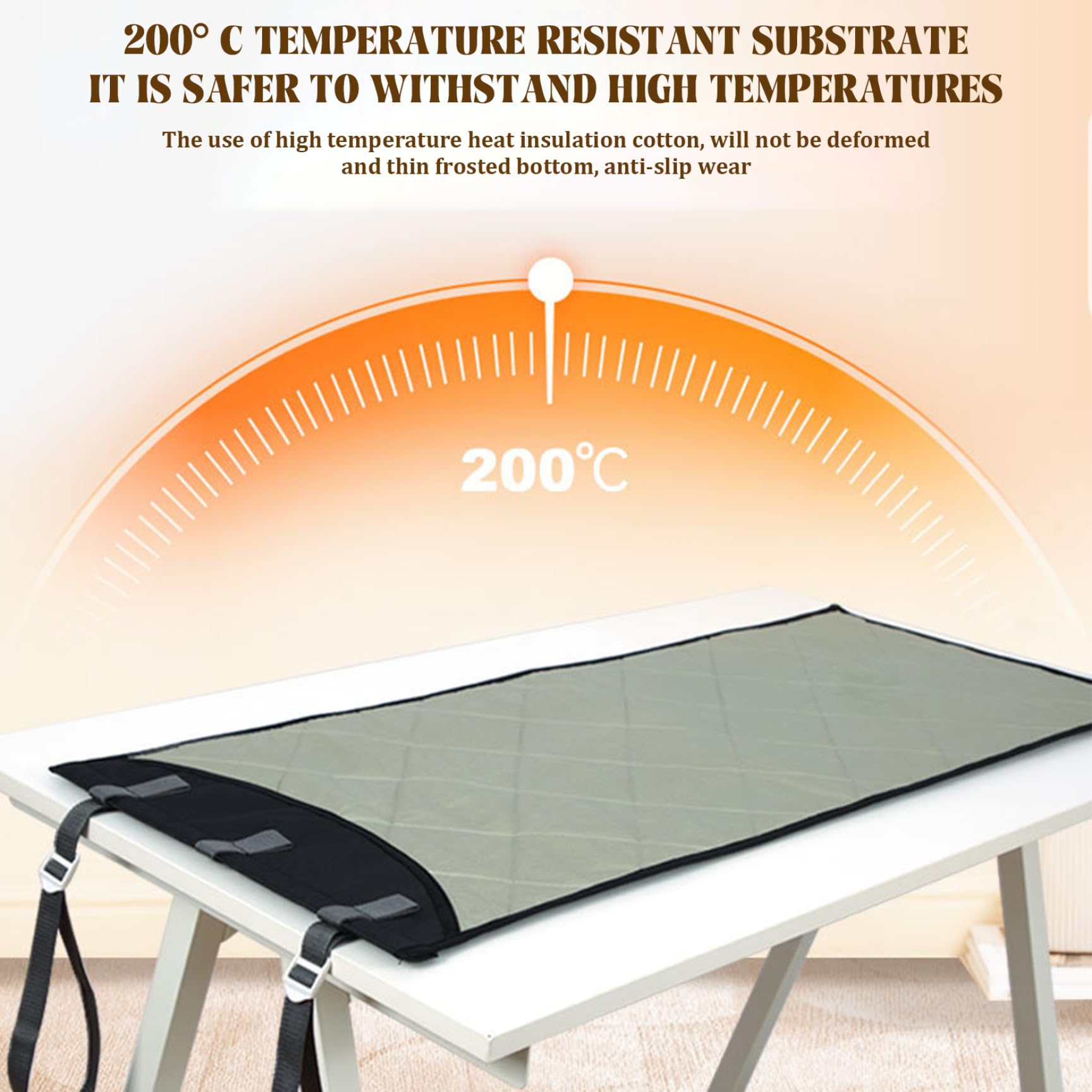 Tabla De Planchar para Colocar sobre La Puerta Tapete De Planchado Vertical Y Horizontal De 45x19 Inch Almohadilla para Vaporizador De Ropa Resistente Al Calor con Guante De Vapor Portátil