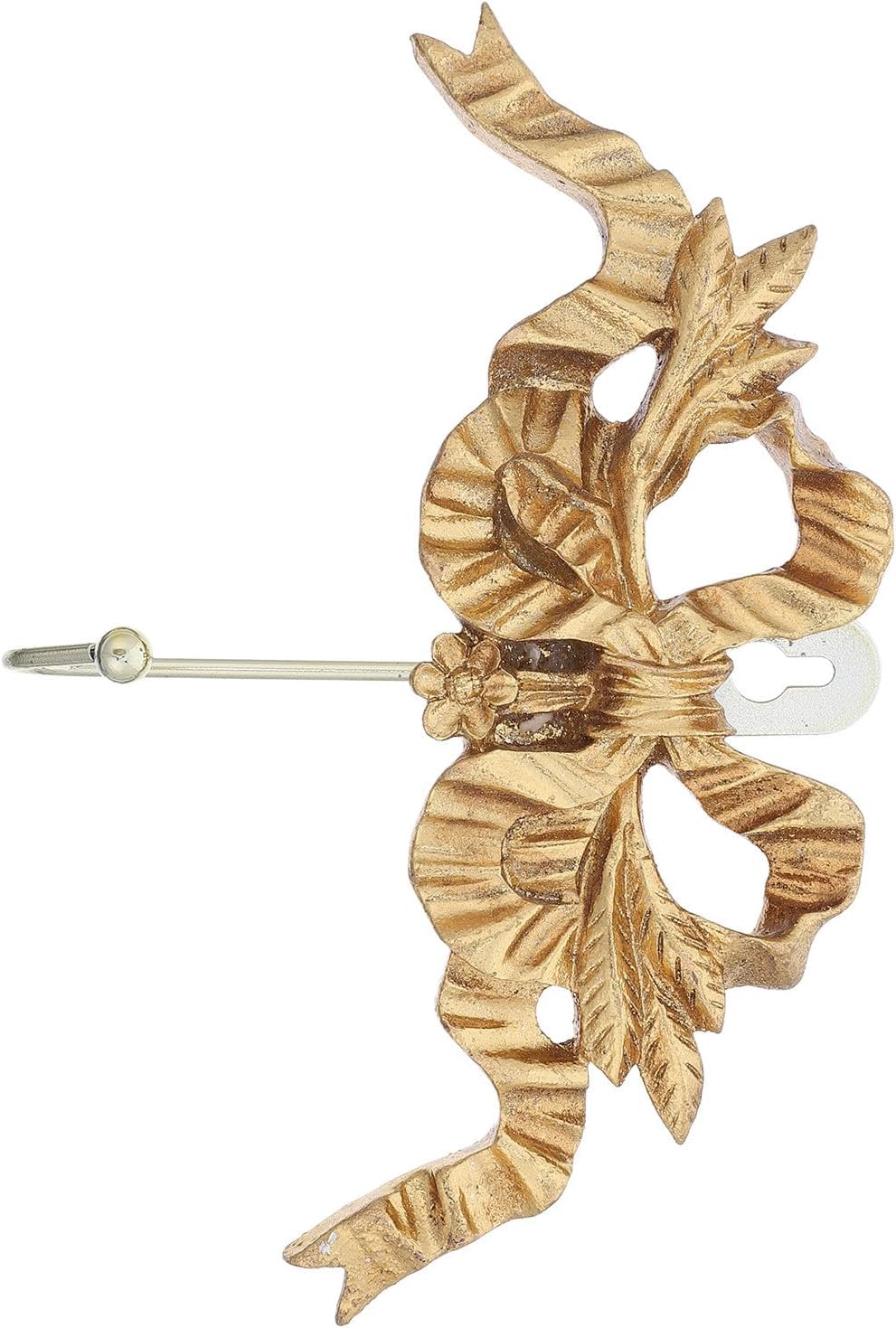 VICASKY French Vintage Gold Bow Wall Hook for Bags and Hats