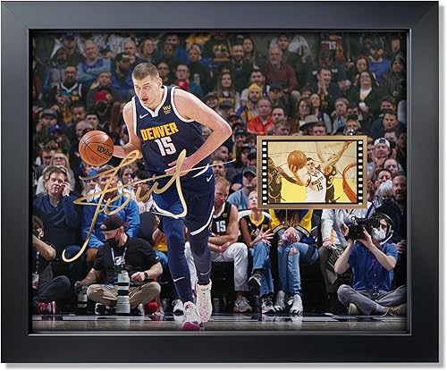sufenvera Póster enmarcado de Nikola Jokic de baloncesto con diseño de Nikola Jokic, collage de películas fotográficas, regalos de recuerdo para