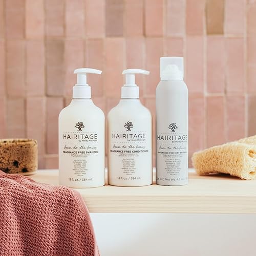 Miniatura 7 de Hairitage Down to the Basics Champú sin fragancia formulado con manzanilla + aceite de semilla de girasol, ultra suave y rico en humedad, para cuero