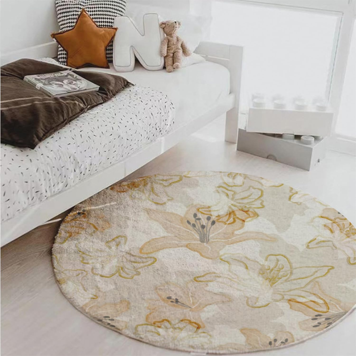 [NHYGDY] 床保護マット センターラグ かわいい カーペット 幾何学 マット 防音マット 耐磨耗性 ラグカーペット ラグ 北欧