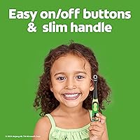 Vista 7 de Colgate Cepillo de dientes Minecraft alimentado por pilas, cepillo de dientes extra suave para niños con 1 batería AA incluida, hecho para edades