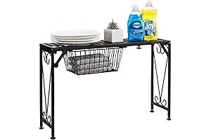 MyGift Over-the-Sink Organizer Shelf for Bathroom Sink