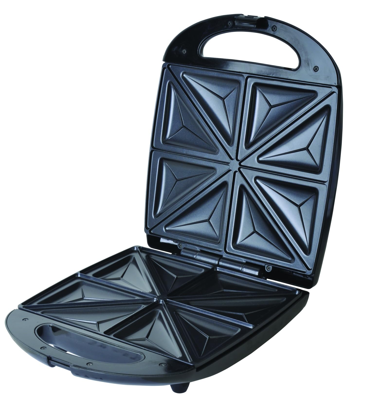 Adler Toster Sandwich XL o mocy 1100 W CR 3023, srebrny, czarny