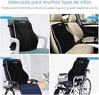 Vista 7 de Niceeday Almohada de Apoyo Lumbar para Silla de Oficina, Almohada de Apoyo para la Espalda del Automóvil, Cojín de Espuma Viscoelástica para Silla