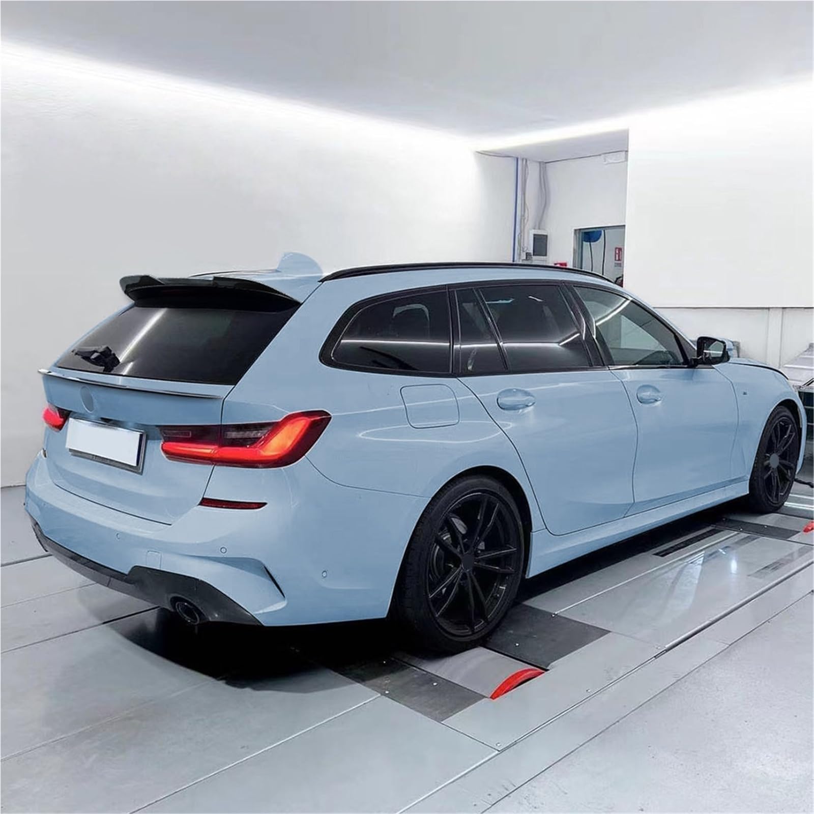 Alerón Trasero Compatible con BMW Serie 3 G21 2019-2024 pre-Facelift Touring LCI Compatible con Techo Trasero Labio por Kit de carrocería Negro Brillante AleróN de Labio(Roof Gloss Black)