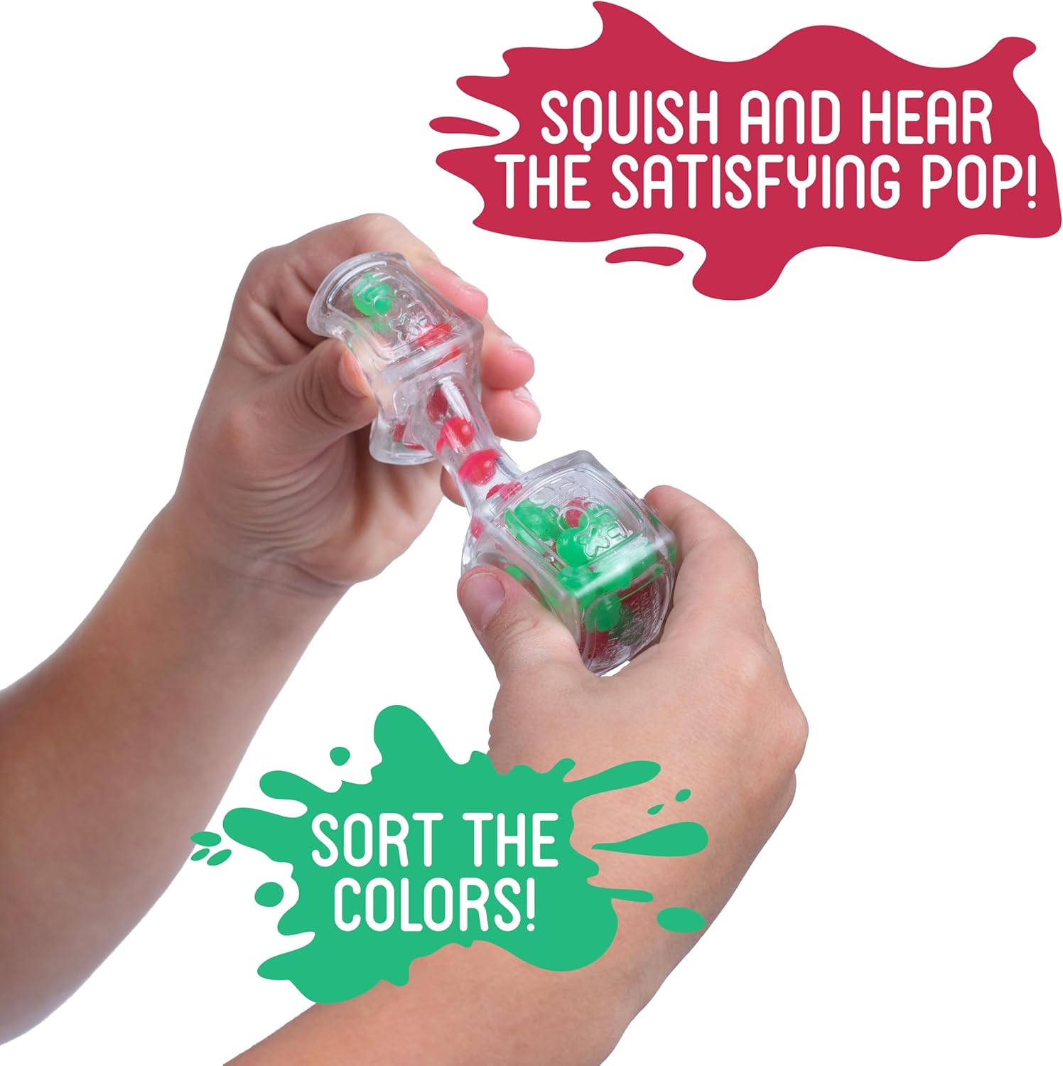 Goliath Fidget Blox Sound | Green & Red Poppers | Sensory Fidget Toys | from The Makers of Jelly Blox | Safe & Reliable | Ages 5+