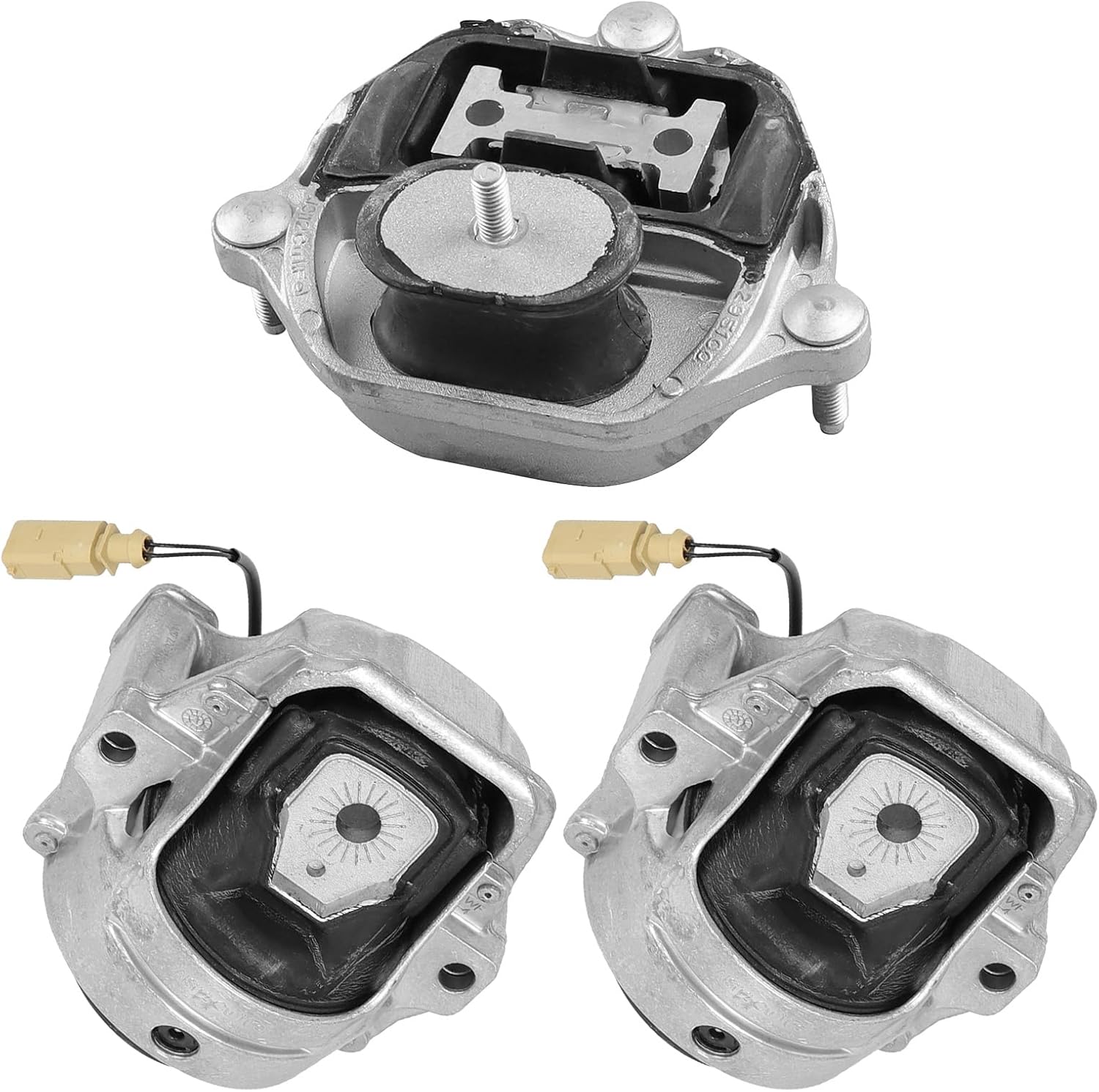 Engine Motor Mount and Trans Mount Compatible with Audi A4 2009-2016 2.0L, A5 Quattro 2008-2009 2015-2017, A5 2010-2014, Auto Transmission, Replace# A6991HY,A6991HY,A4920, 3PCS