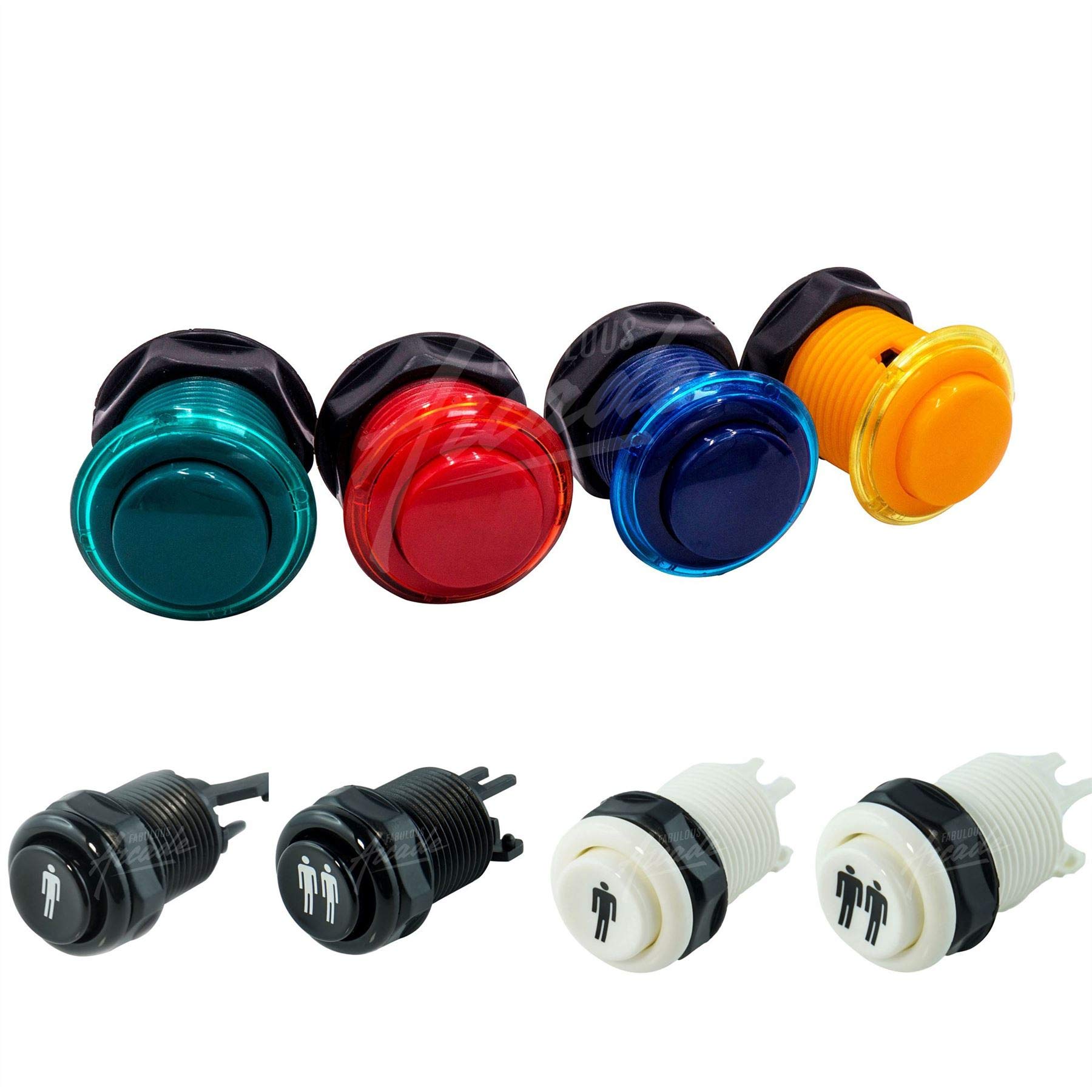 Kit Joysticks et boutons Arcade 2 Joueurs Boutons Génériques Joysticks Zippyy Tiges Longues Poires Carte XinMoTek Jeux Vidéo Retro Gaming