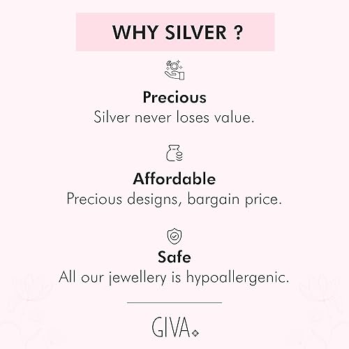 GIVA 925 Sterling Silver Cherry Pink Heart Cube Pendant with Link Chain | Gifts for Girlfriend, Gifts for Women and Girls |With Certificate of Authenticity and 925 Stamp | 6 Month Warranty*