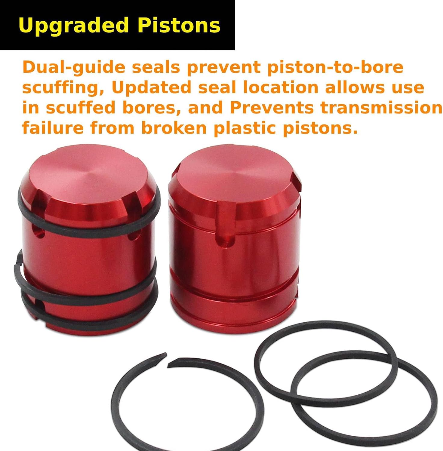Accumulator Piston 5Pcs and Plate Repair Set for 1999-on Chrysler Dodge Jeep Ram 45RFE 545RFE 65RFE 66RFE 68RFE Transmission