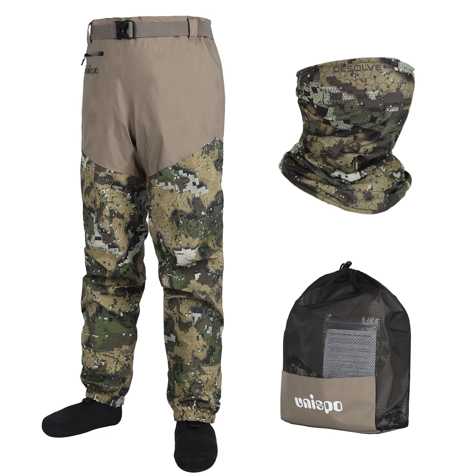 Camo Outdoors Breathable Stockingfoot Waist High Pant Waders