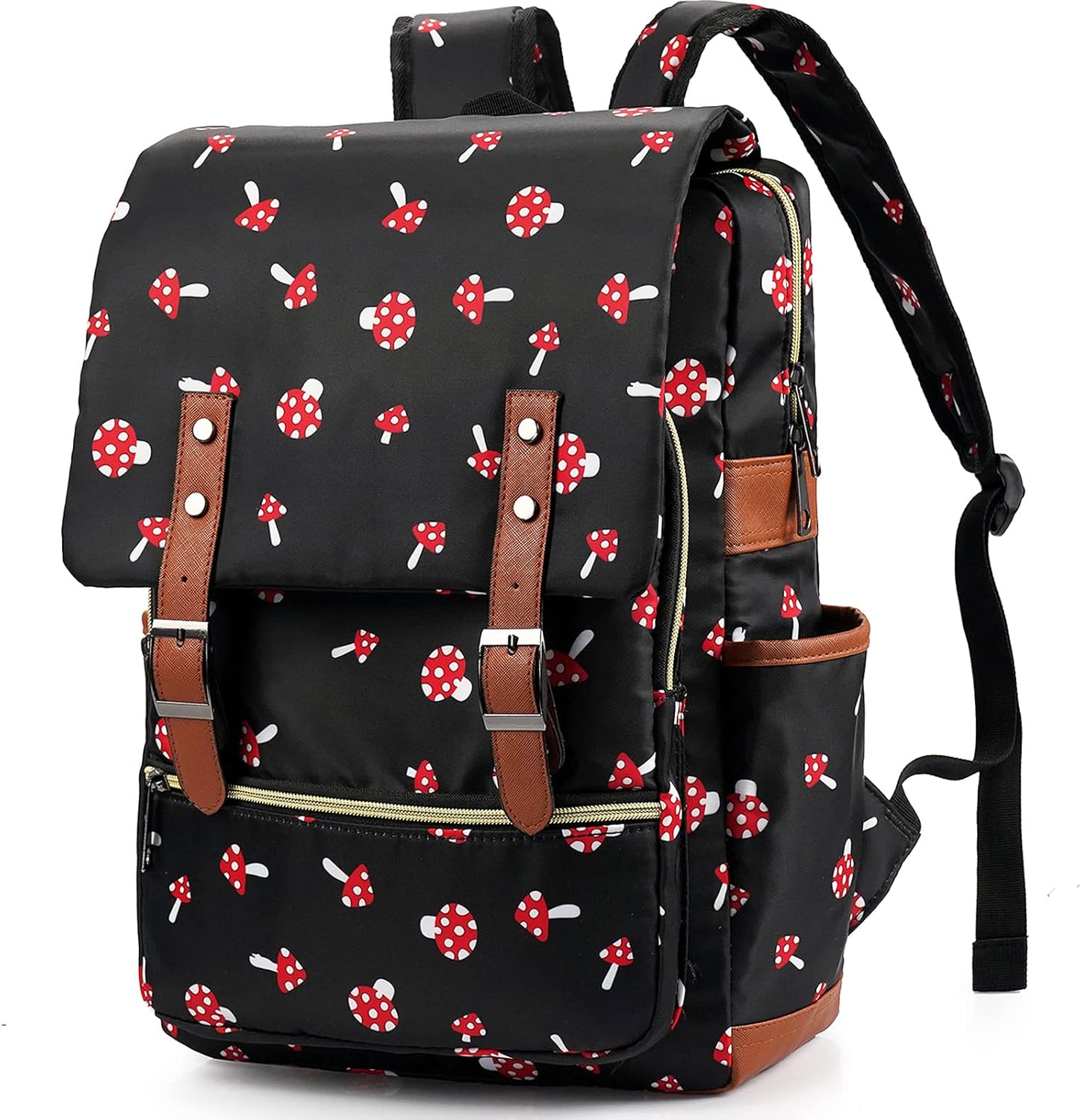Slim Laptop Backpack College Student School Bag Travel Rucksack Daypack Daisy Blue