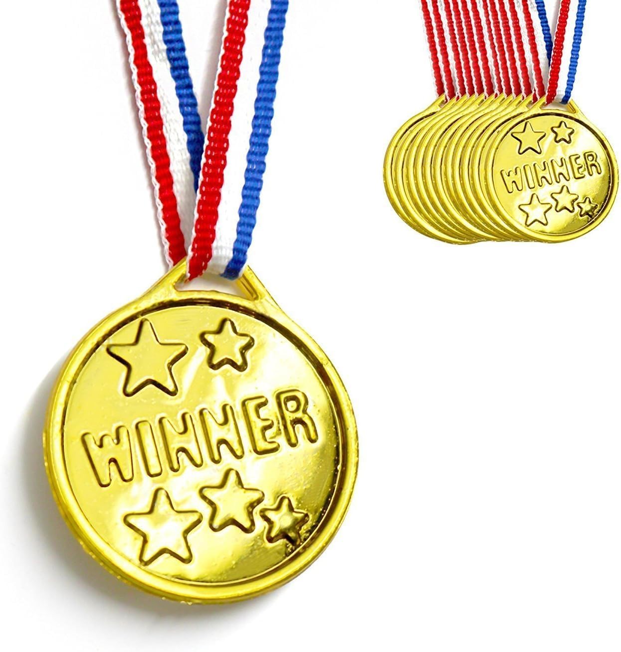 Anjing Lot De 50 Médailles Pour Enfants Gagnants En Plastique Pour L'école, Le Sport Ou Les événements