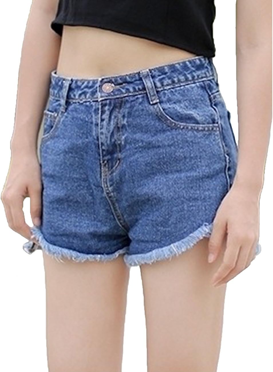 high waisted short leg jeans