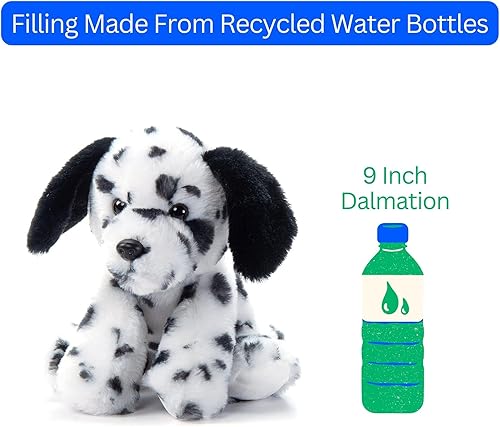 Miniatura 9 de The Petting Zoo Peluche de perro dálmata, regalos para niños, juguete de peluche de perro de 9 pulgadas