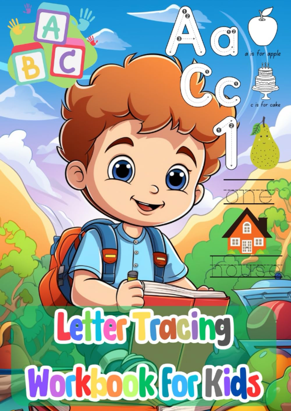 ABC Letter Tracing Workbook for Kids - Learning To Write Alphabet, Numbers. Handwriting Activity Book For Pre-schoolers, Kindergartens