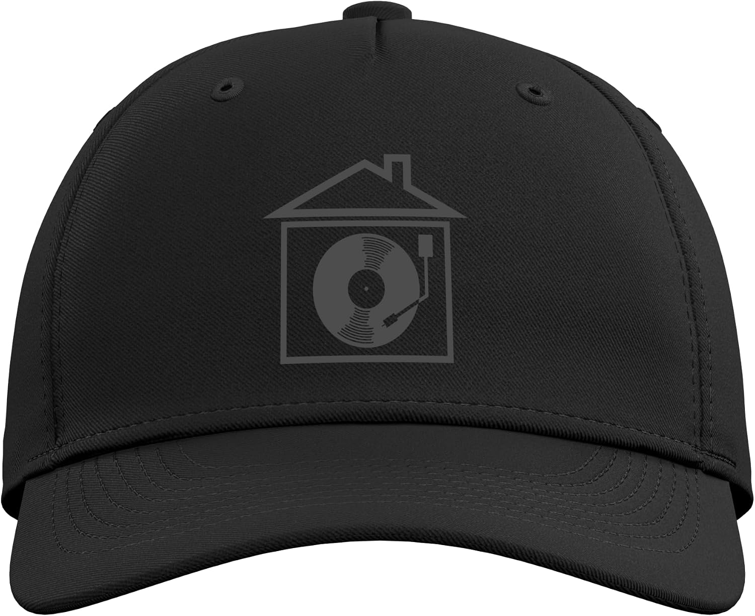House Music Retro Old School Vinyl Record DJ Adjustable Baseball Hat image 2