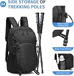 Hiking Daypack Packable, Camping Backpack Water Resistant Lightweight Polyester for Men Women Travel Outdoor