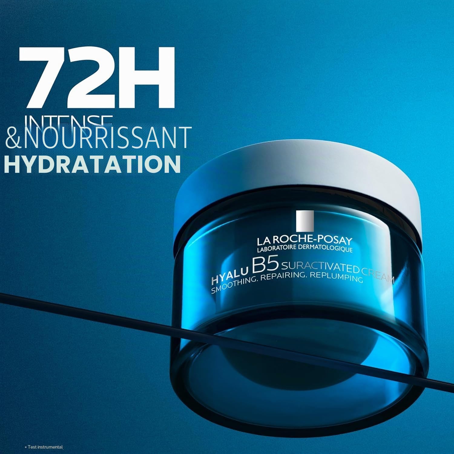 La Roche-Posay, Hyalu B5, Crème Suractivée, Crème Visage Raffermissante, Lissante et Repulpante, Enrichie en Acide Hyaluronique et Vitamine B5, Pour Tous Types de Peaux, Pot Rechargeable, 50 ml
