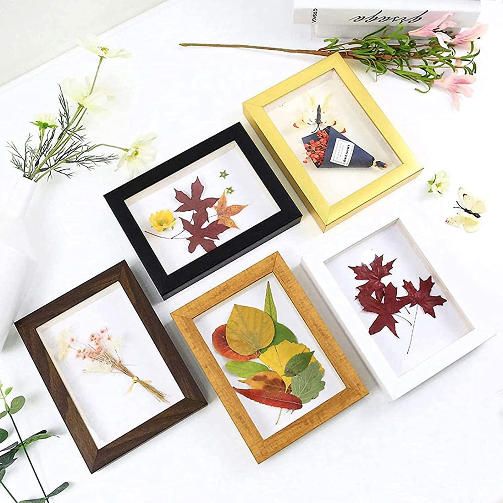 WANDIC Kit de prensa de flores, libro avanzado de prensa de plantas, kit de arte de madera grande para manualidades, especímenes, aprendizaje al aire libre, orquídea