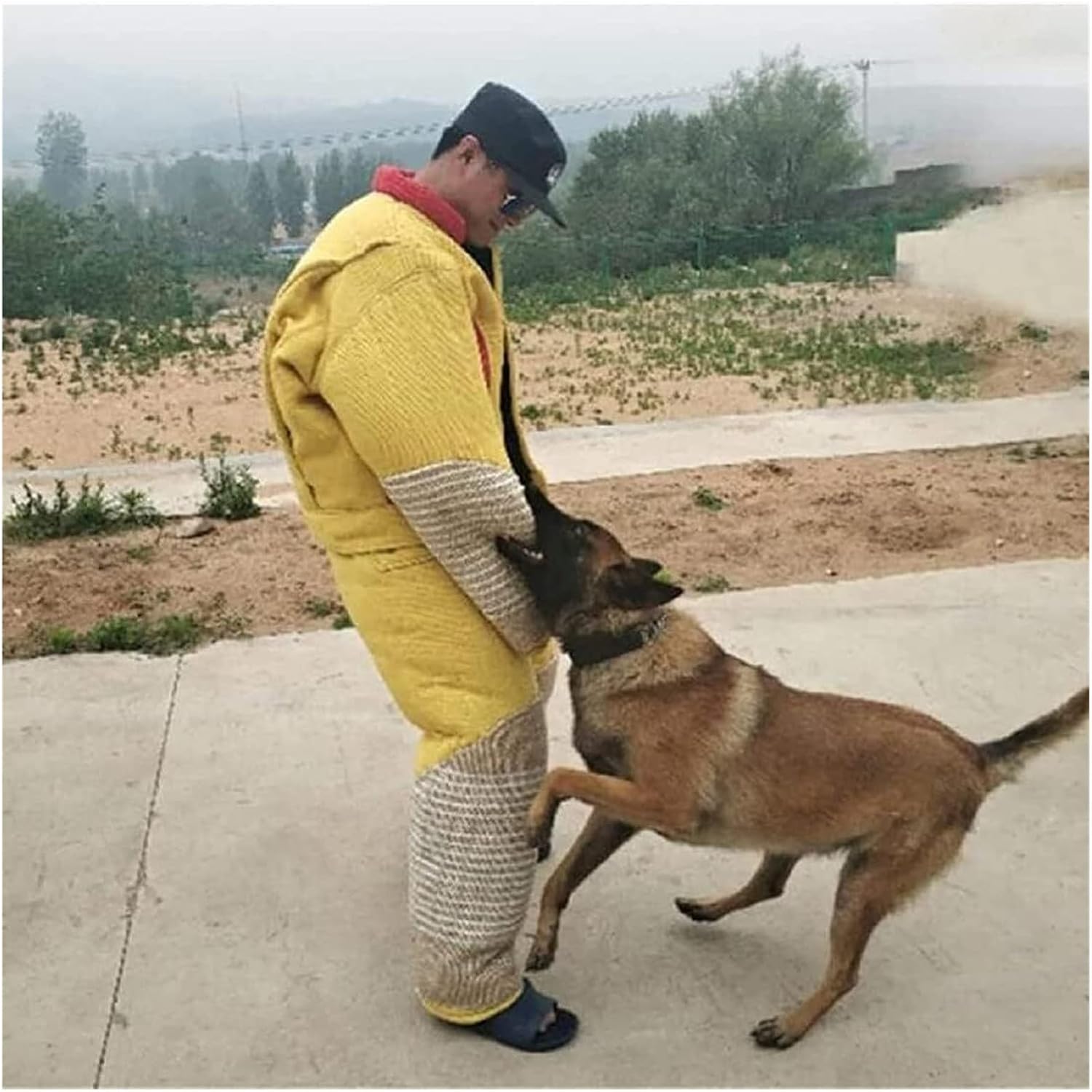 Training Dog Protective Clothing,Dog Training Suit Anti-Dog Bite Jumpsuit, Body Protection Dog Training Bite Suit Jacket(Small)